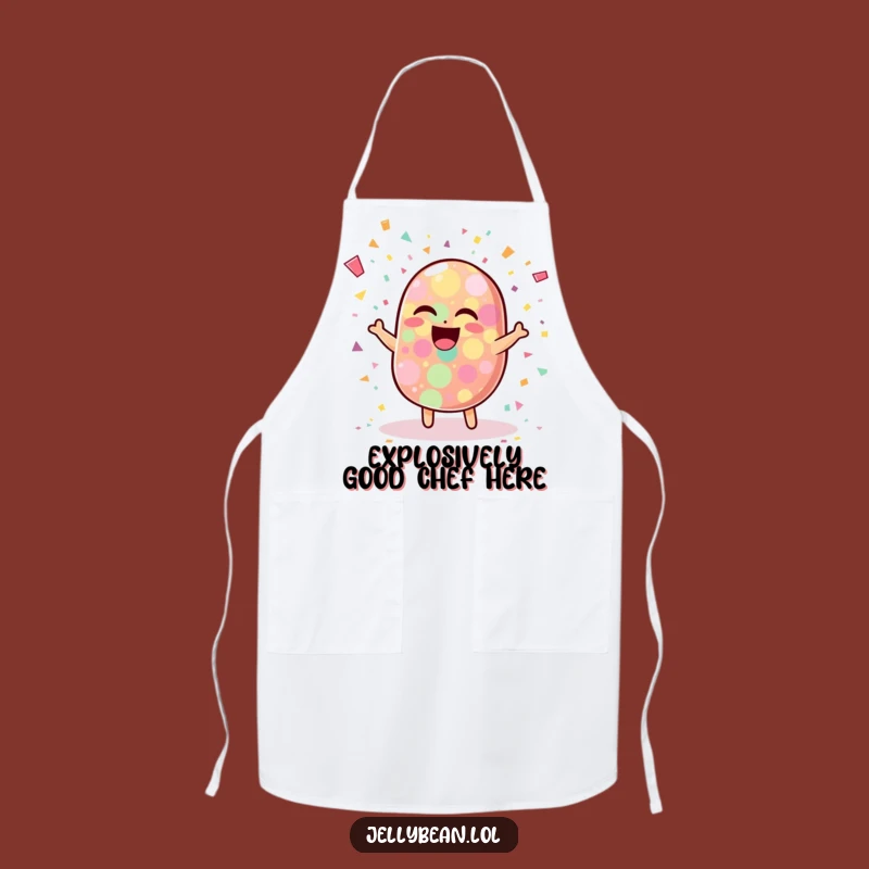 Funny Jelly Bean Confetti Apron - Hilarious Kitchen Wear for Joyful Cooks and Bakers