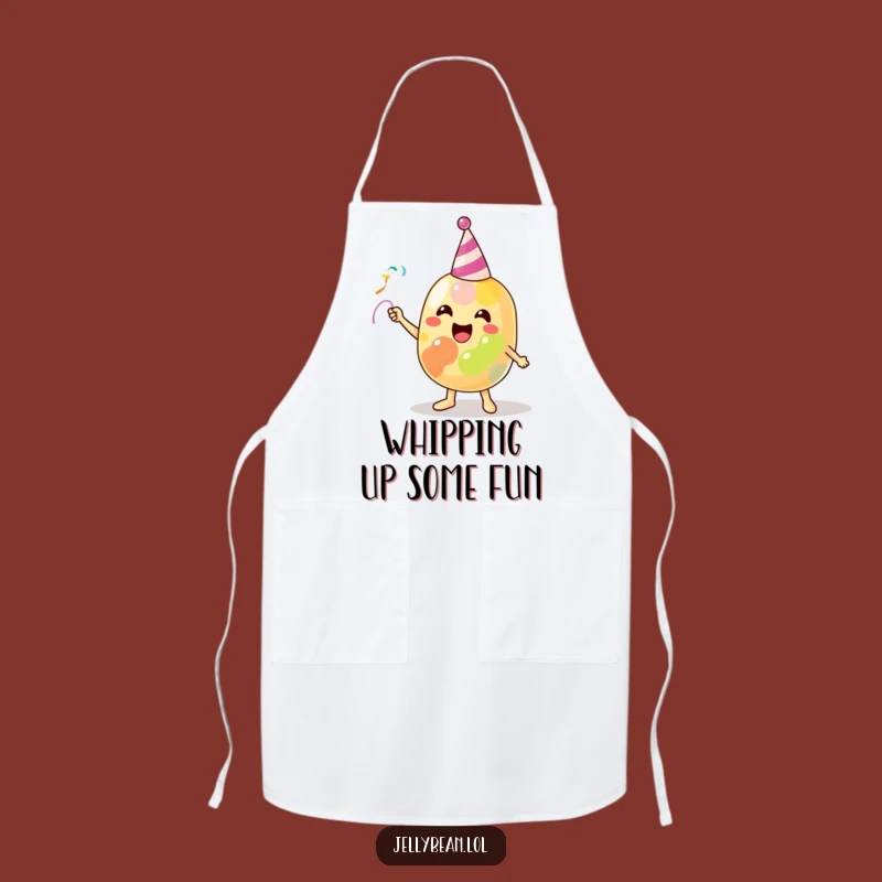 Funny Jelly Bean Party Apron: Cook Up Some Fun in the Kitchen!