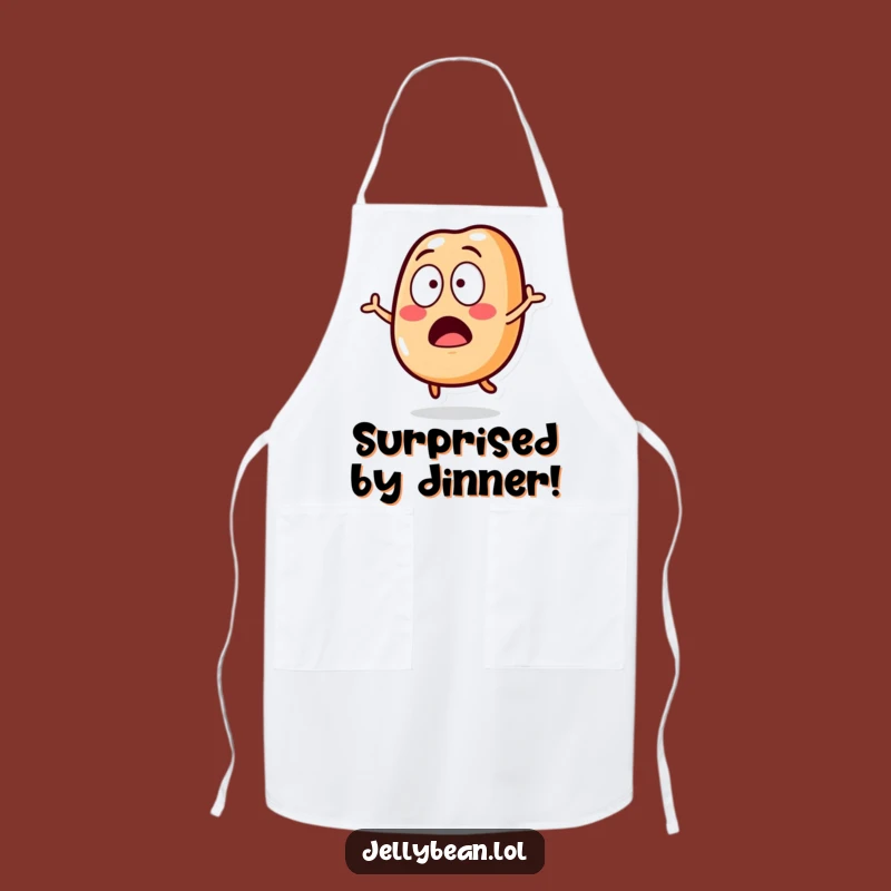 Funny Surprised Jelly Bean Apron: Cook with Shock, Perfect Funny Gift