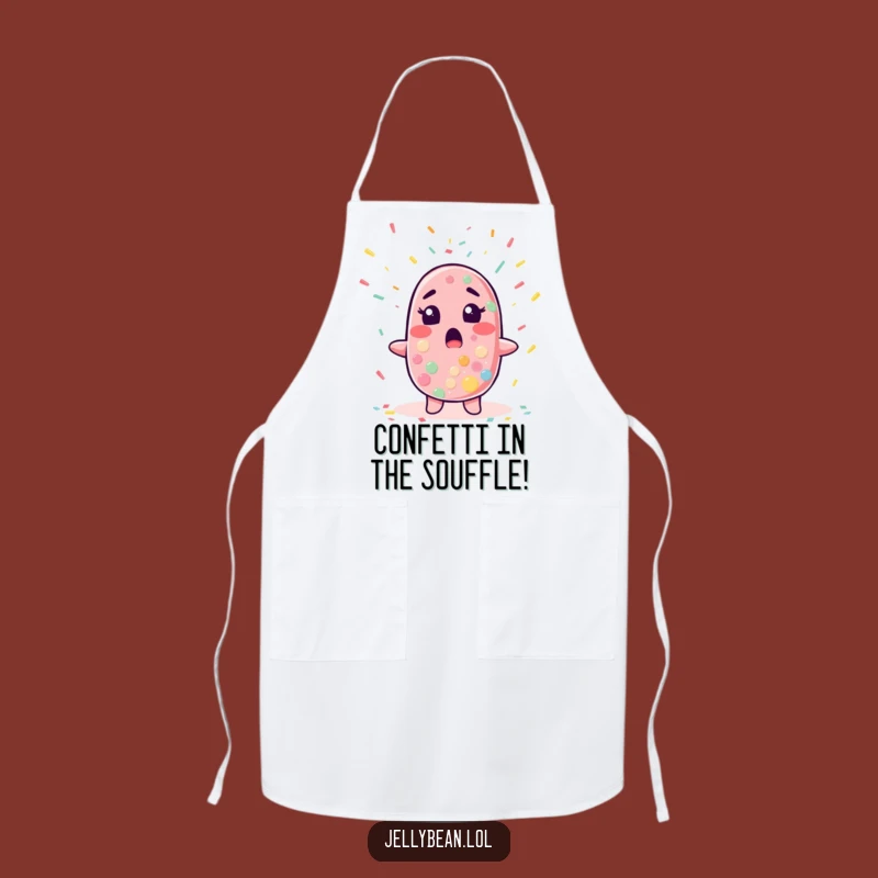 Funny Surprised Jelly Bean Apron - Party in the Kitchen!