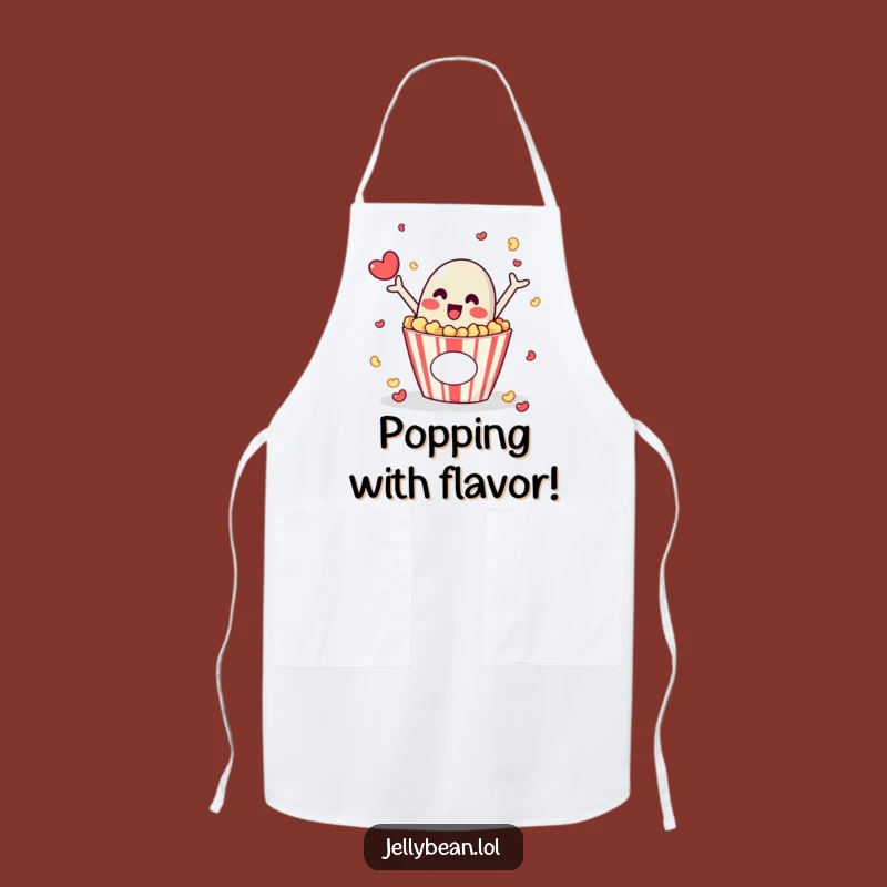 Funny Jelly Bean Popcorn Apron - Cook with Movie Night Flair