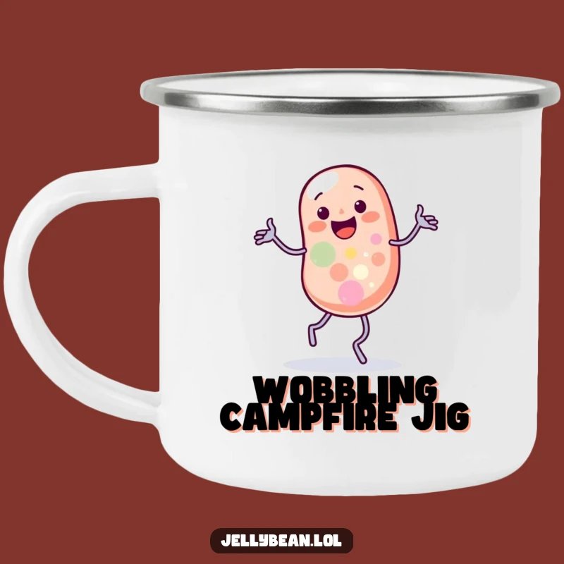 Funny Campfire Mug: Jelly Bean Wobble Dance, Outdoor Fun Gift