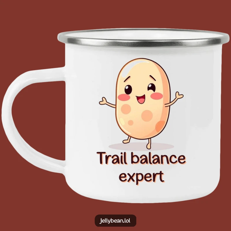 Funny Wobbly Jelly Bean Camping Mug: Balancing Act Drinkware, Best Funny Gift