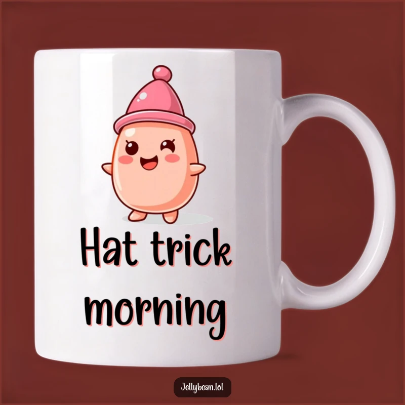 Funny Jelly Bean Hat Mug: Adorable Character Gift for Sweet, Whimsical Moments