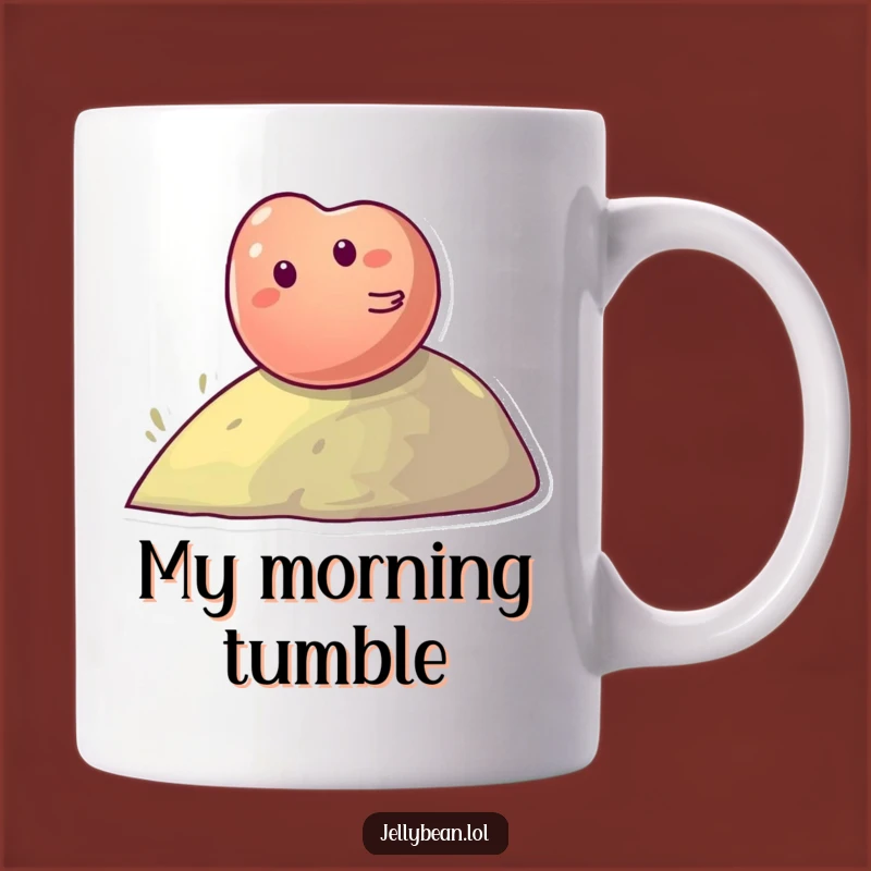 Funny Jelly Bean Hill Mug - Giggling Character's Roll, Perfect Funny Gift