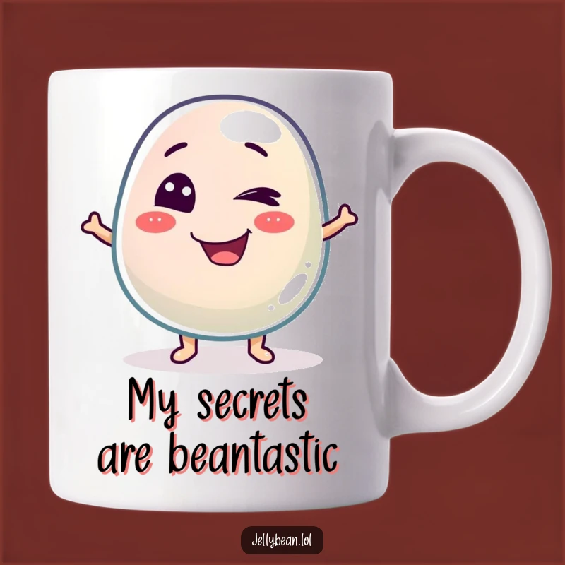 Funny Winking Jelly Bean Mug: A Mischievous Treat for Coffee Lovers, Perfect Funny Gift