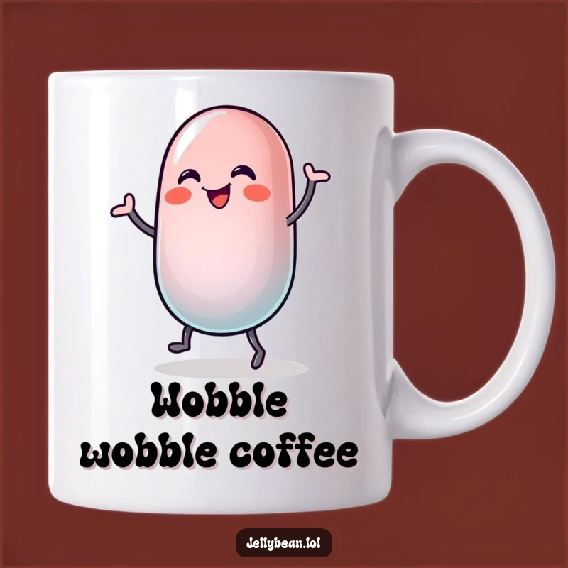 Funny Jelly Bean Dance Mug: Joyful Wobble, Perfect Funny Gift