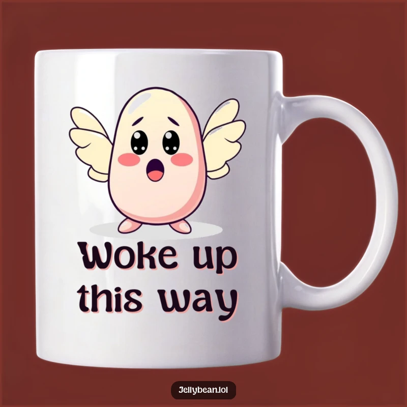 Funny Surprised Jelly Bean Wings Mug: A Hilarious Funny Gift for Unexpected Moments