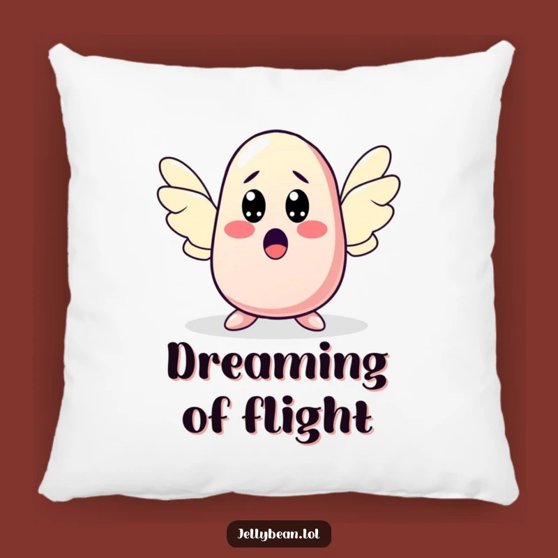 Funny Flying Jelly Bean Pillow: Comfort and Humor with This Surprised Character