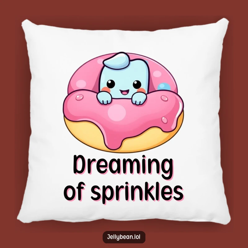 Comfortably Funny Jelly Bean Donut Pillow: Add Mischief and Softness - A Perfect Funny Gift!