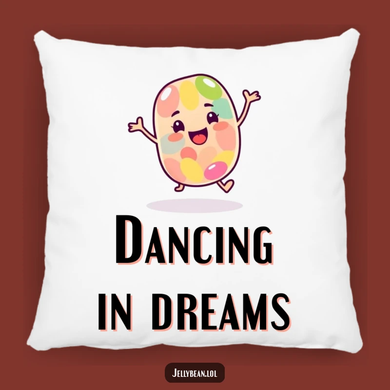 Funny Dancing Jelly Bean Pillow - Cozy Happy Candy Comfort Gift