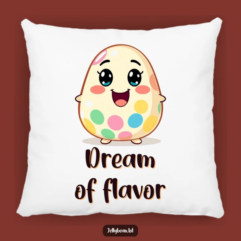 Funny Flavor Explosion Jelly Bean Pillow: Soft Cushion for Taste Bud Comfort