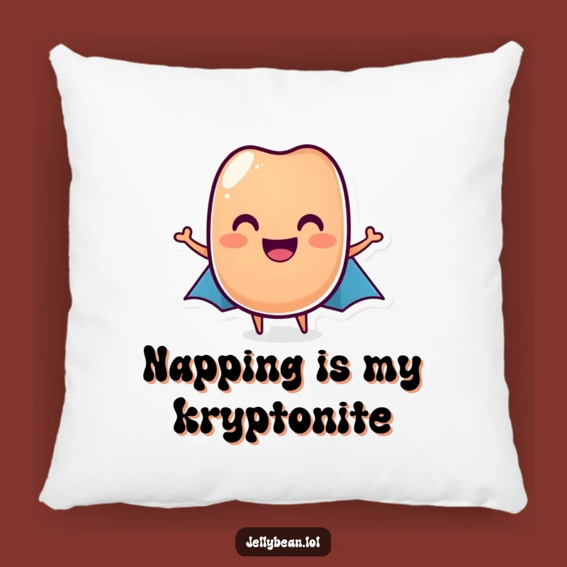 Funny Jelly Bean Hero Pillow: Cuddle Up with Sweet, Super Comfort