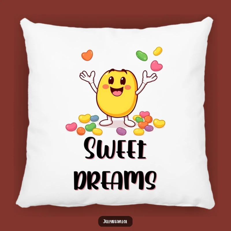 Funny Juggling Jelly Bean Pillow: Add Comfort and Humor with This Energetic Character