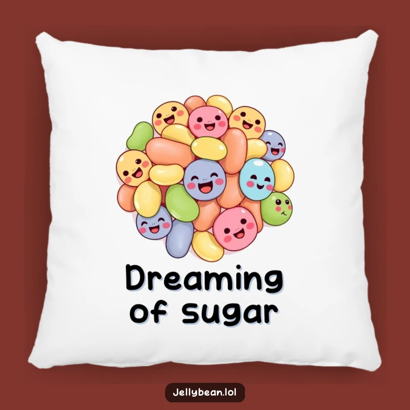 Funny Tumbling Jelly Beans Pillow: Cozy & Hilarious Candy Accent for Comfort