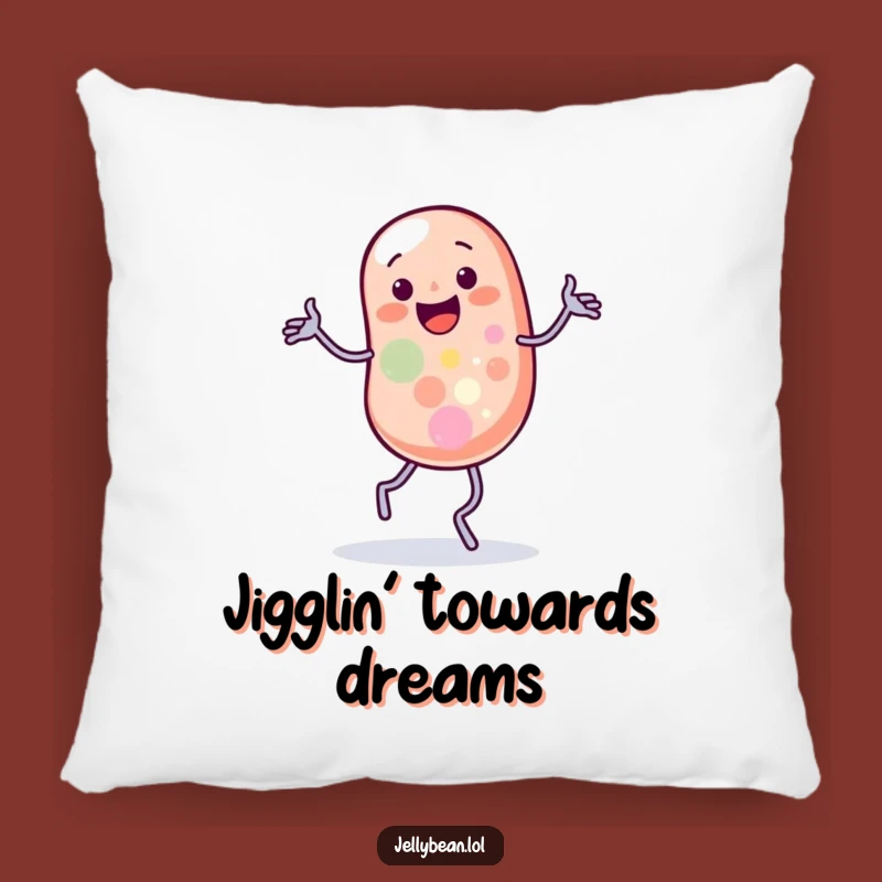 Funny Comfort Pillow: Jelly Bean Wobble Jig, Soft Cozy Gift