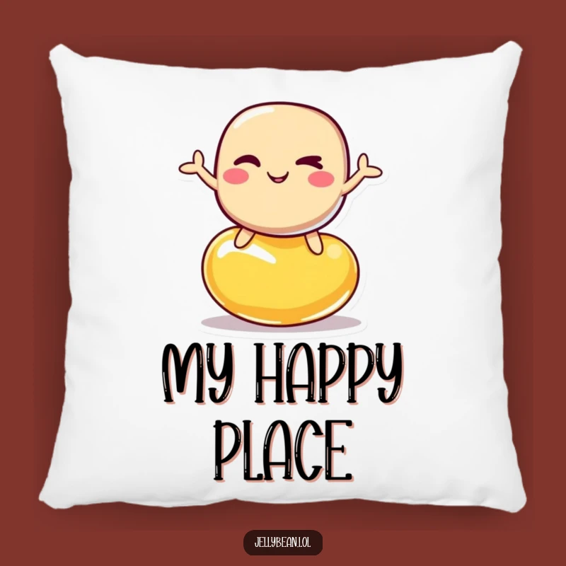 Funny Plush Jelly Bean Pillow: Cozy Comfort with a Witty Balancing Bean