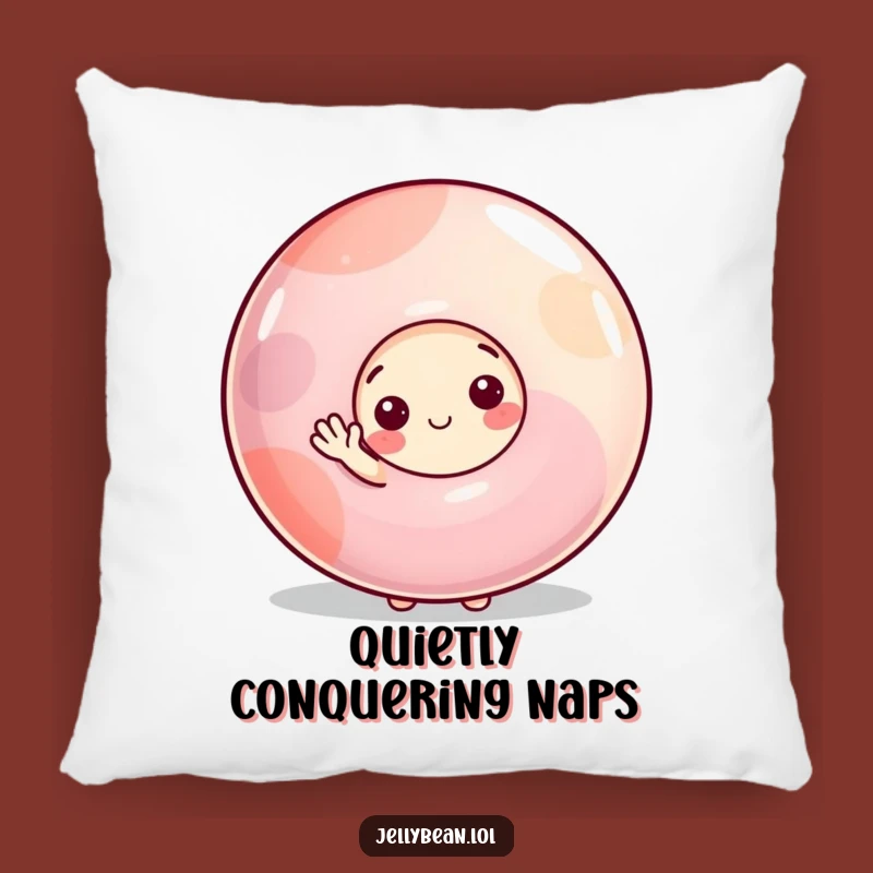 Funny Shy Jelly Bean Pillow - Cozy Cushion for Gentle Comfort and Sweet Company