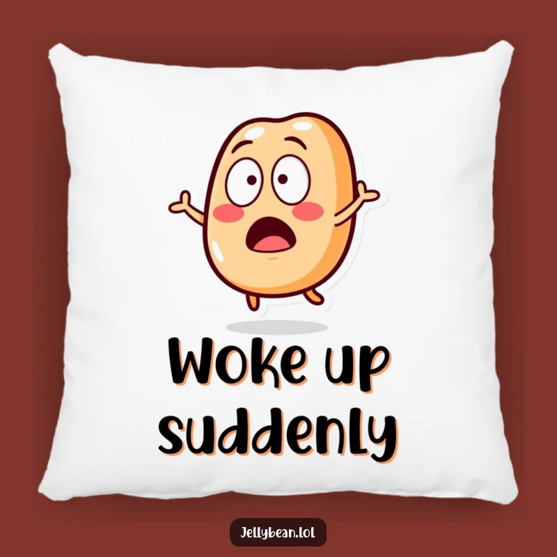 Comfortable Funny Surprised Jelly Bean Pillow: Hug Your Shock, Ultimate Funny Gift