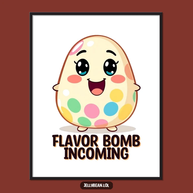 Funny Flavor Explosion Jelly Bean Digital Art: Instant Download for Vibrant Decor