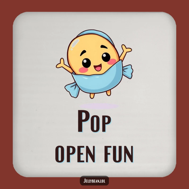 Funny Candy Coasters: Protect Surfaces with Jelly Bean Charm