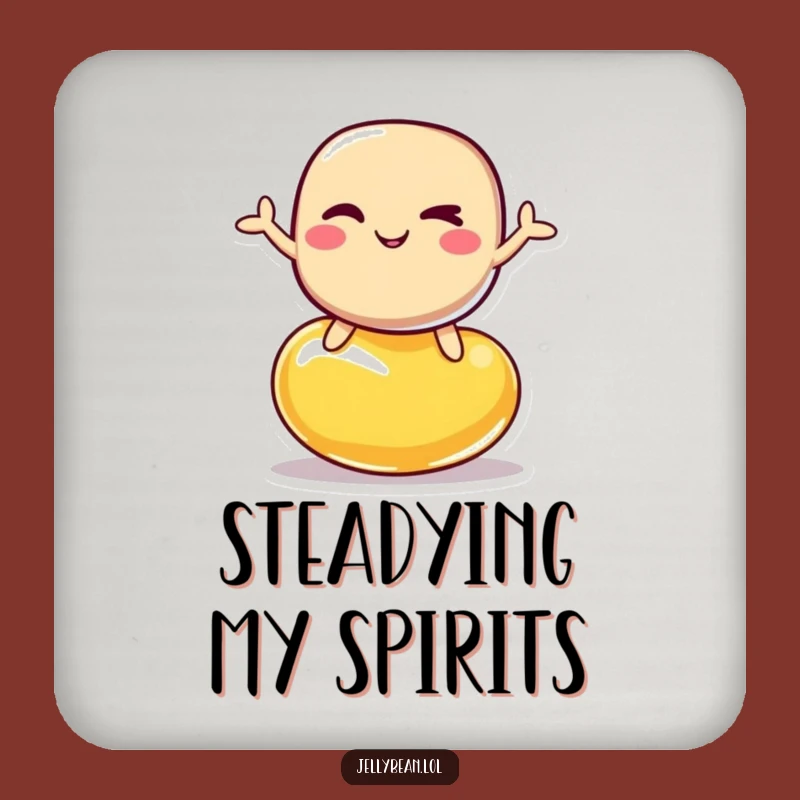 Funny Jelly Bean Coaster Set: Protect Surfaces with Witty Bean Charm