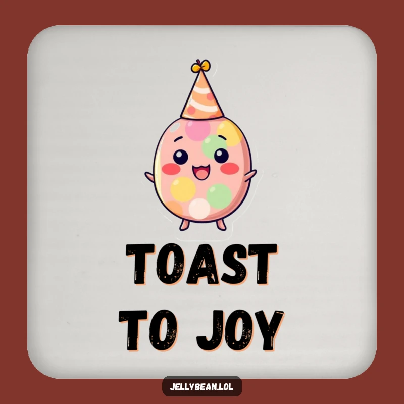 Funny Party Jelly Bean Coasters: Delighted Character Hat Protection, Ideal Funny Gift Set