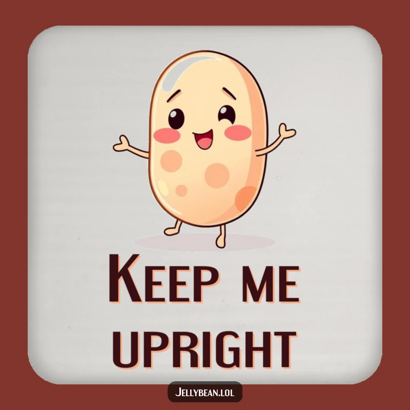 Funny Wobbly Jelly Bean Coasters: Balancing Character Protection, Ideal Funny Gift Set