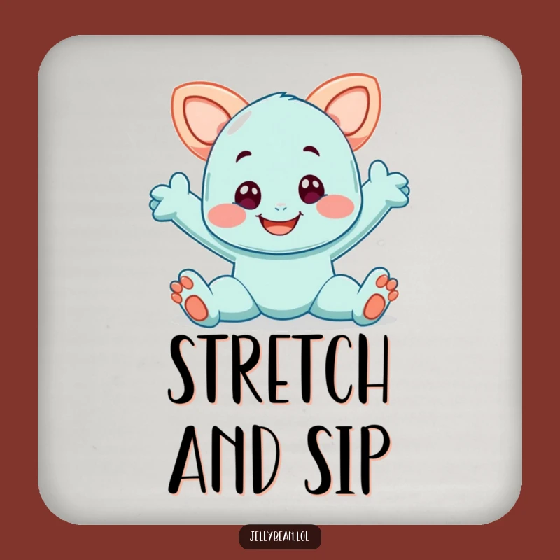 Funny Taffy Drink Coaster: Stretchy Protection, Fun Gift