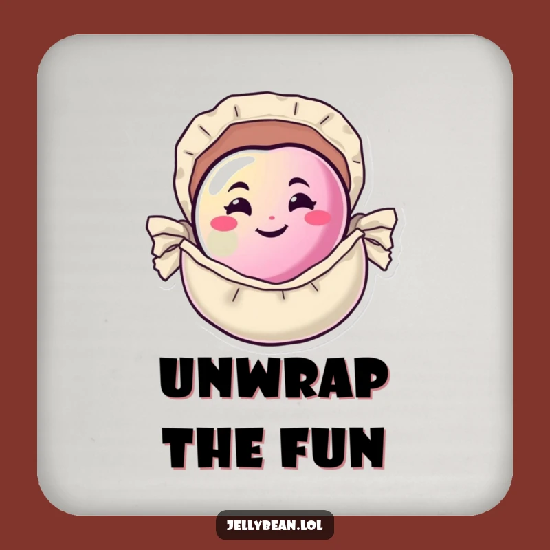 Funny Jelly Bean Wrapper Coaster - Protecting Surfaces with Mischief Gift