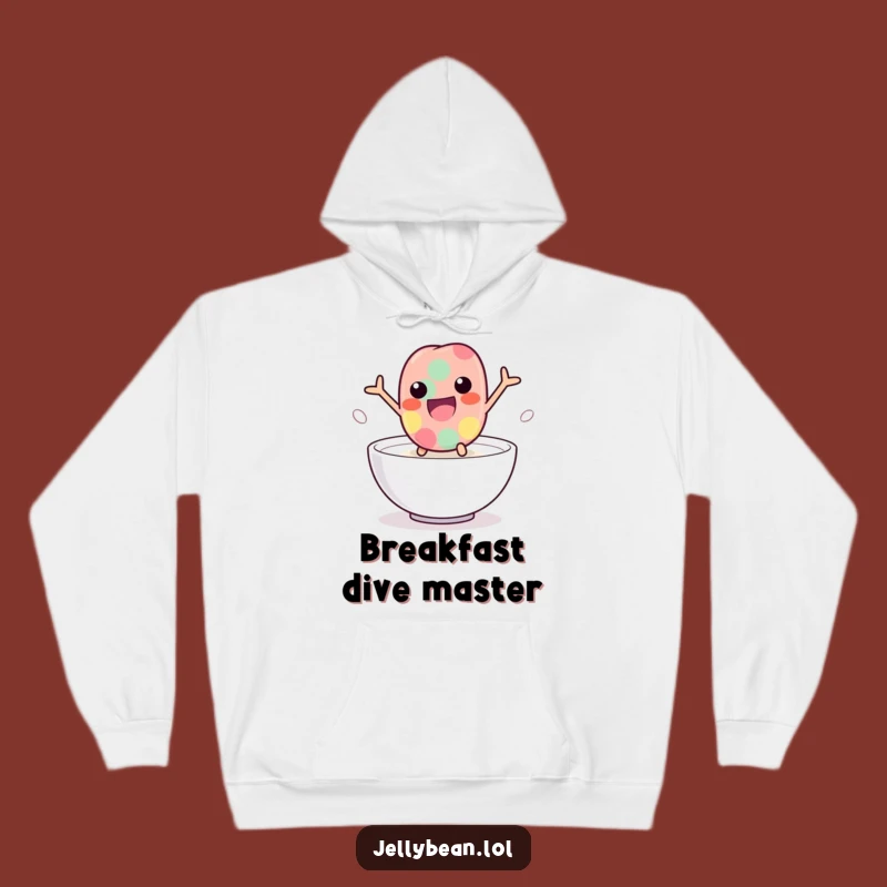 Funny Milk Leap Jelly Bean Hoodie: Playful Character Comfort, Best Funny Gift