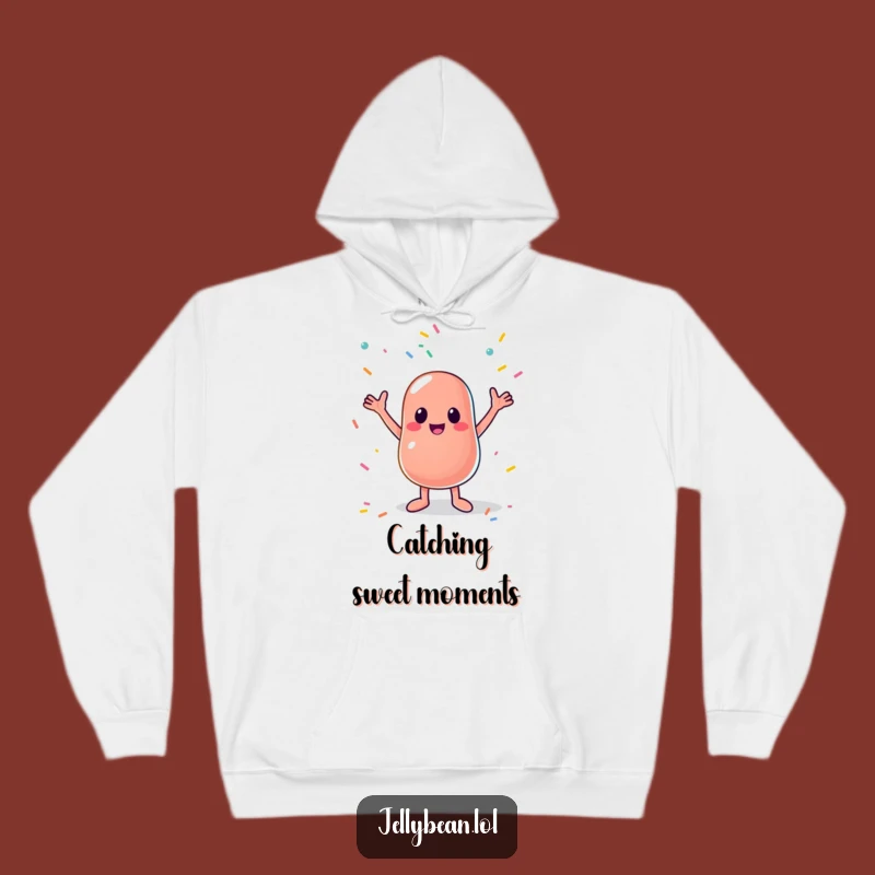 Cozy Funny Jelly Bean Sprinkle Catcher Hoodie: Warm Hugs of Laughter