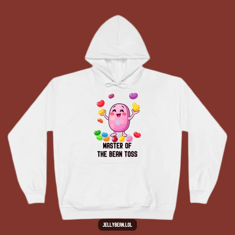 Funny Juggling Jelly Bean Hoodie - Cozy Sweatshirt for Playful Characters Who Love to Have Fun