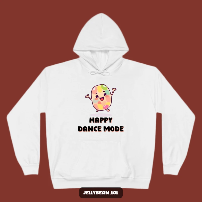 Funny Dancing Jelly Bean Hoodie - Cozy Happy Candy Character Gift