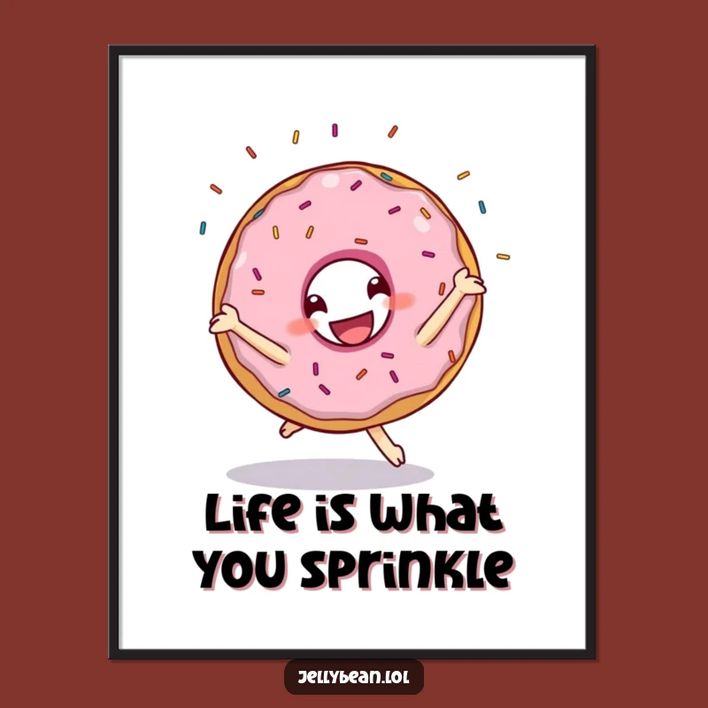Free Printable Wall Art: Donut Cartwheel Sprinkles Decor!