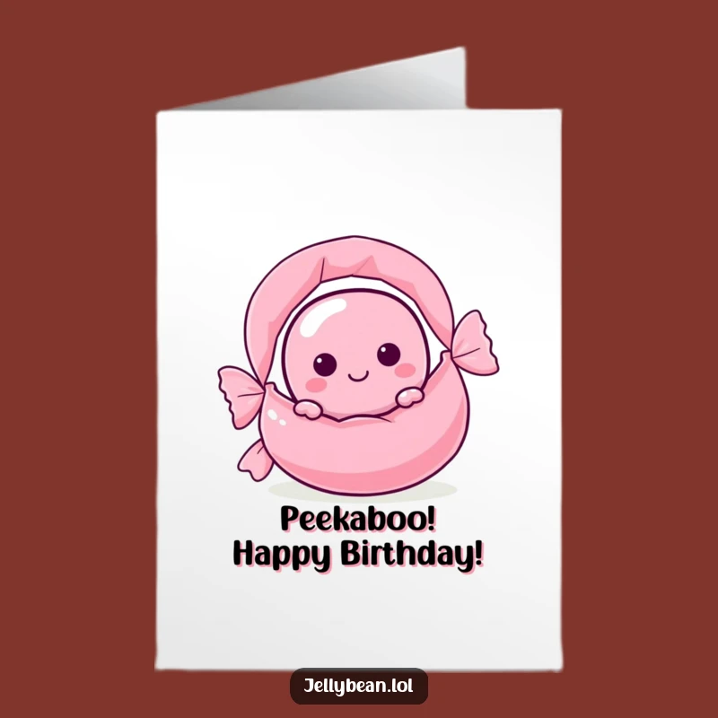 Free Printable Birthday Card: Candy Secret Jelly Bean Downloadable Gift