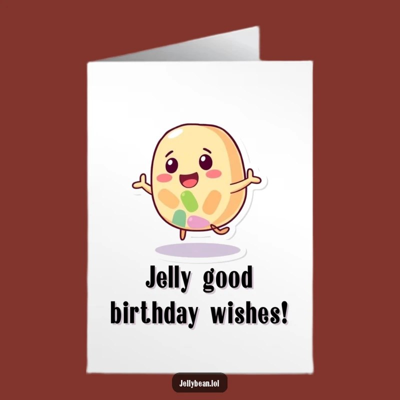 Free Printable Birthday Card: Bouncing Jelly Bean for a Fun-Tastic DIY Gift