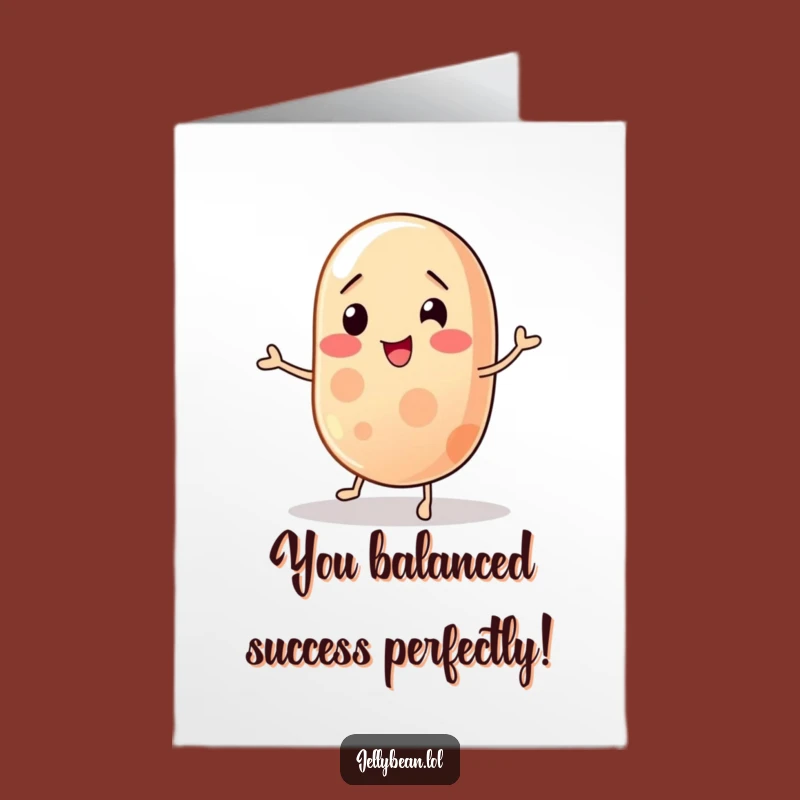 Free Printable Congrats Card: Jelly Bean Balance Challenge Downloadable