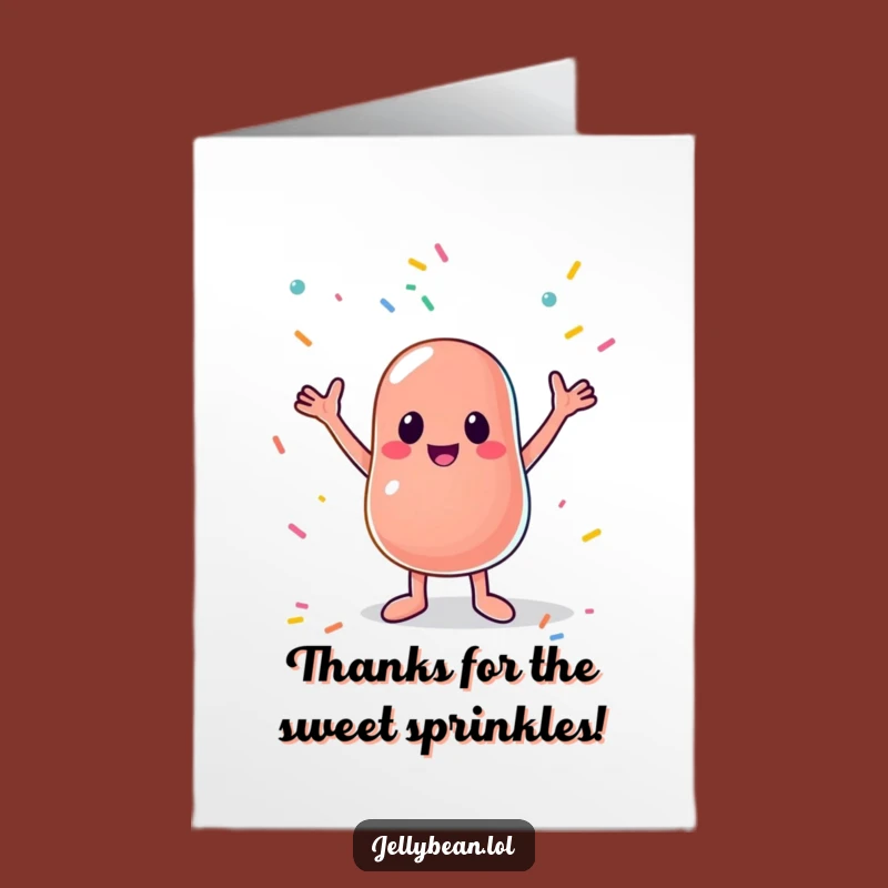 Free Printable Thank You Card: Jelly Bean Sprinkle Catcher Appreciation Downloadable Gift