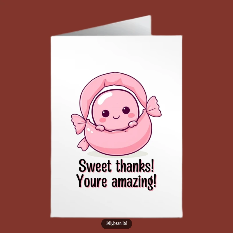 Free Printable Thank You Card: Sweet Thanks Jelly Bean Downloadable Gift