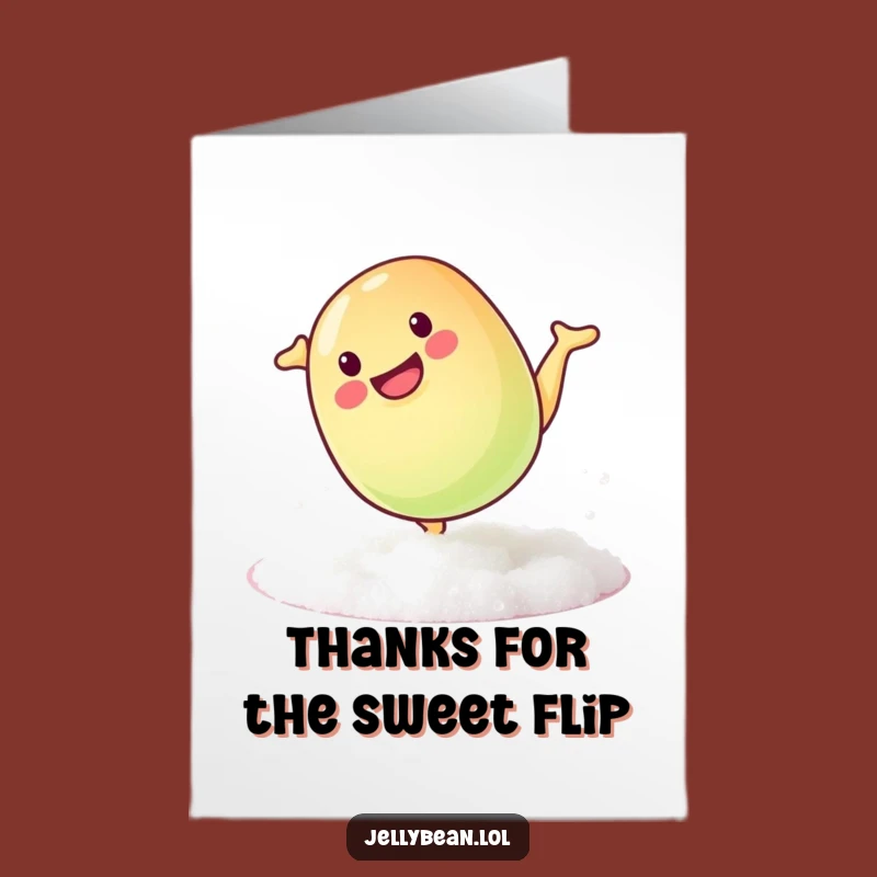 Free Printable Jelly Bean Thank You Card: Sugar Surface Gratitude
