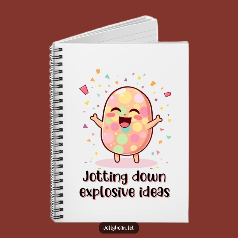 Funny Jelly Bean Confetti Notebook - Hilarious Journal for Jotting Down Laughs and Ideas