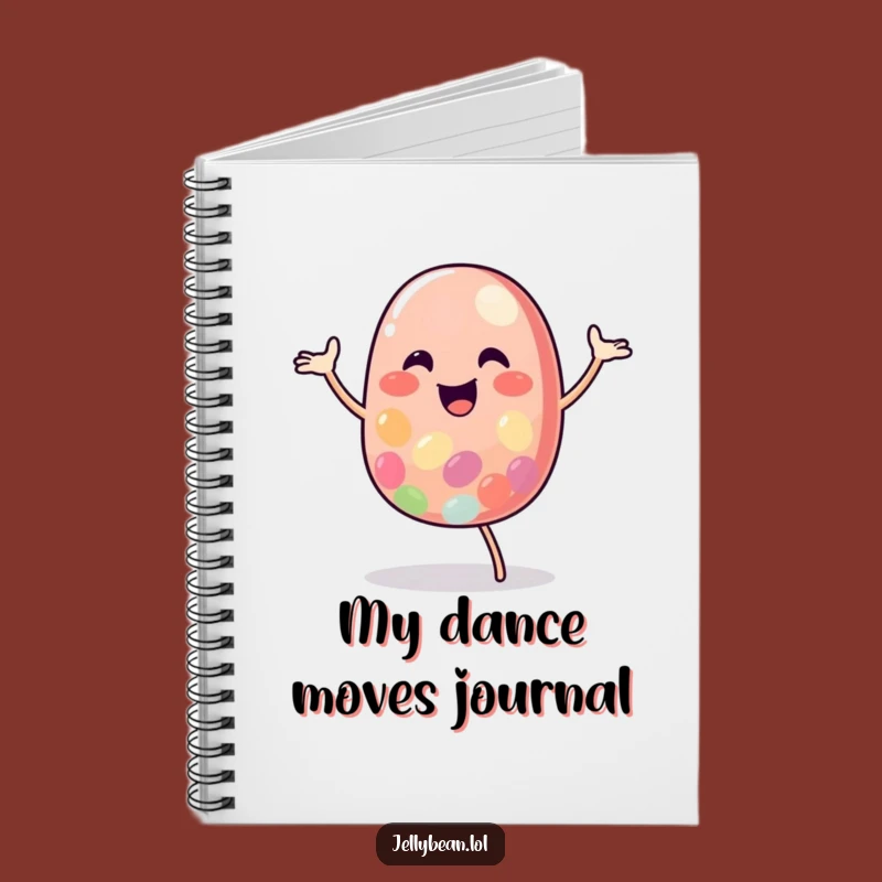 Funny Jelly Bean Dance Notebook: Cheerful Character's Happy Journal Gift