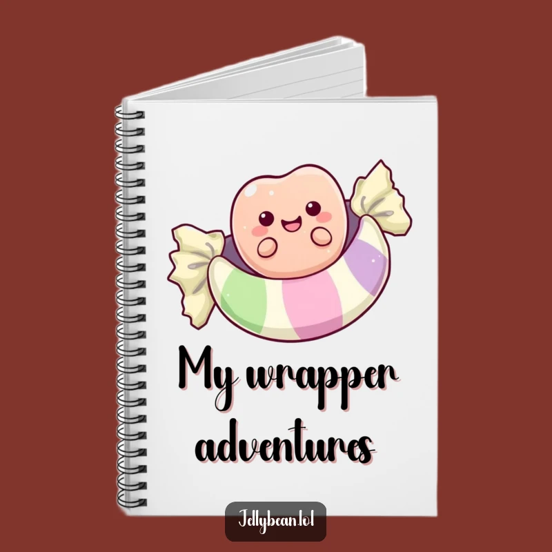 Funny Jelly Bean Wrapper Float Notebook: Write Sweetly
