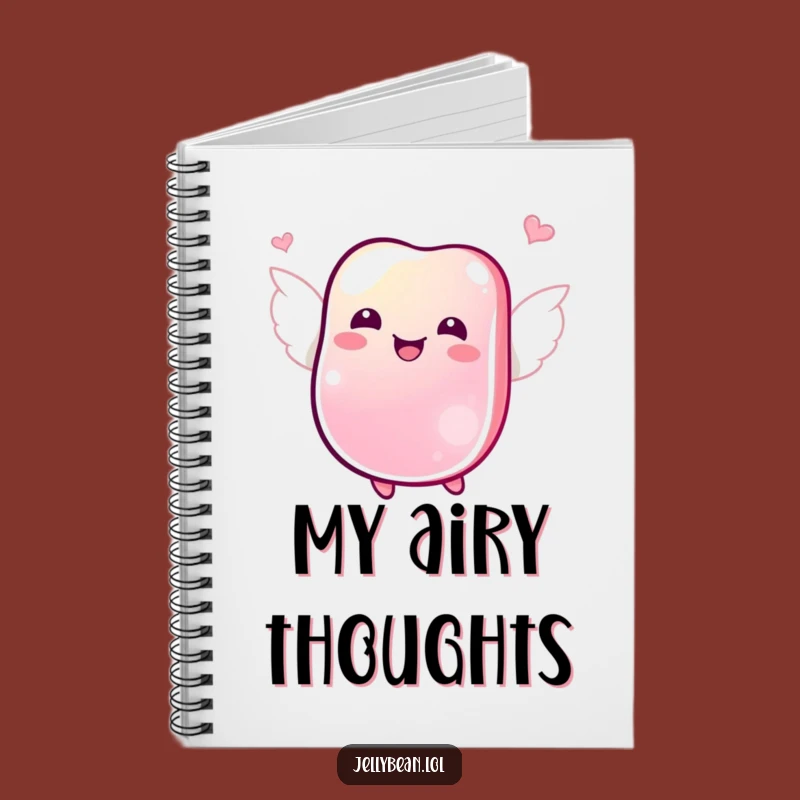 Funny Jubilant Jelly Bean Wings Notebook: Joyful Flying Candy Journal for Ideas