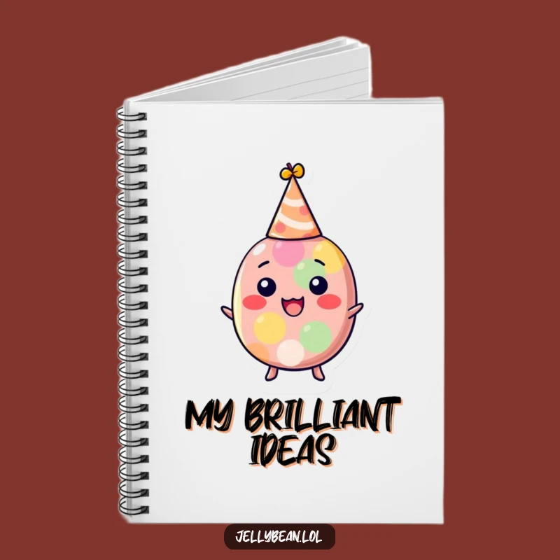 Funny Party Jelly Bean Notebook: Delighted Character Hat for Notes, Excellent Funny Gift