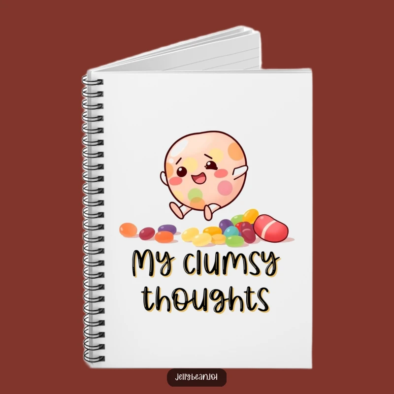 Funny Slipping Jelly Bean Notebook: Record Your Stumbles, Great Funny Gift
