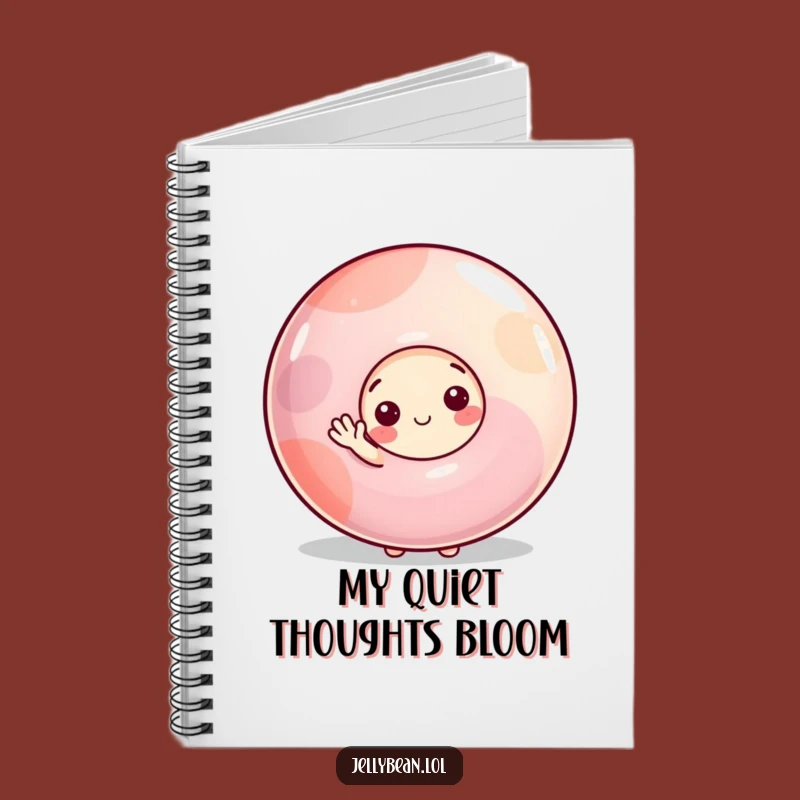 Funny Shy Jelly Bean Notebook - Gentle Journal for Capturing Quiet Thoughts and Sweet Ideas