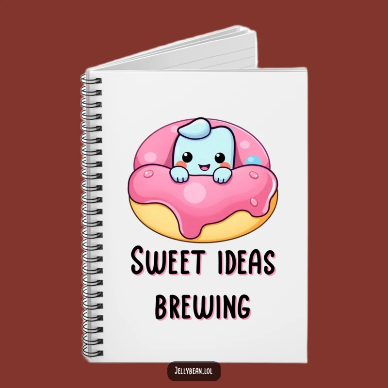 Funny Jelly Bean Donut Notebook: Jot Down Ideas with a Mischievous Grin - A Perfect Funny Gift!