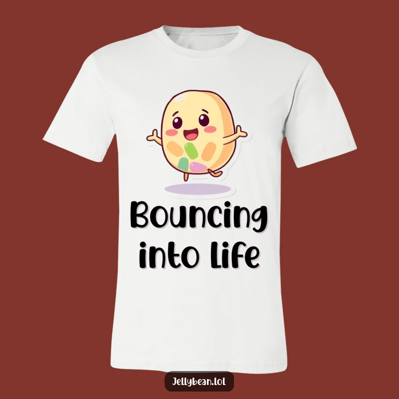 Funny Jelly Bean T-Shirt: Happy Bouncing Candy Tee, Great Gift